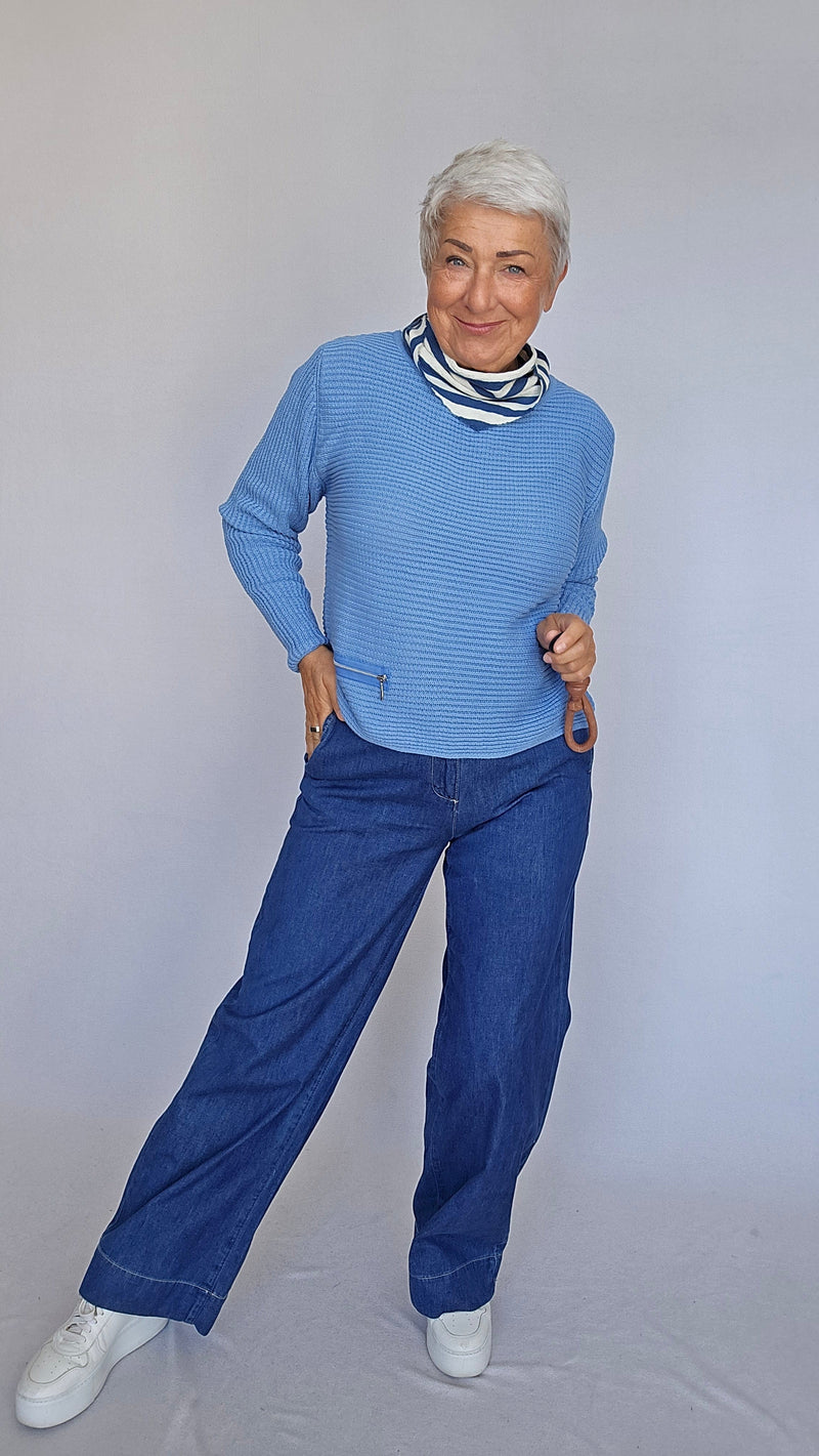 Cero Etage Jeans CRO- Denim Wide Pants kunstkolonialen