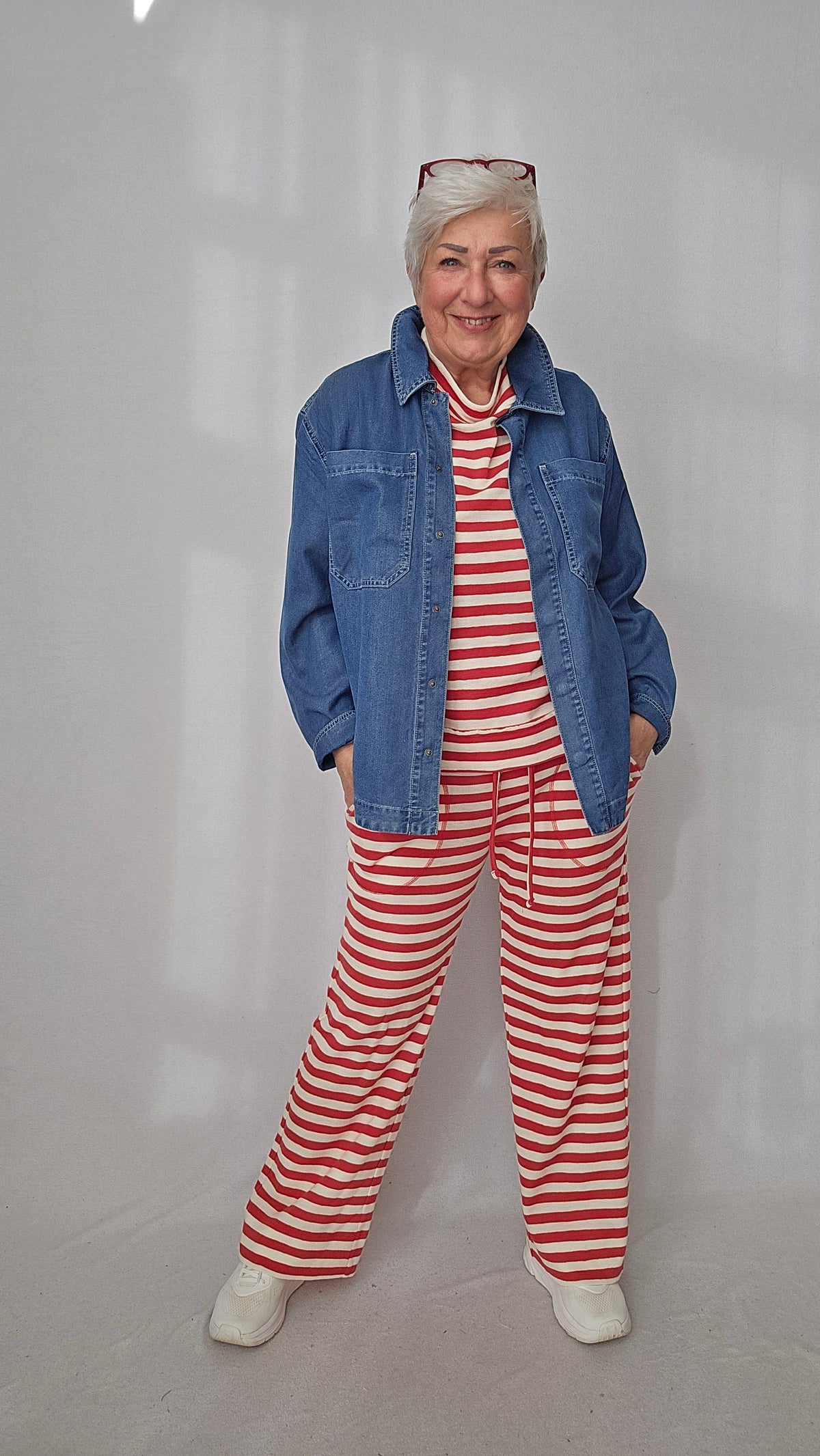 Cero Etage Jeansjakke Cero Etage- Oversize jakke i Lyocell kunstkolonialen