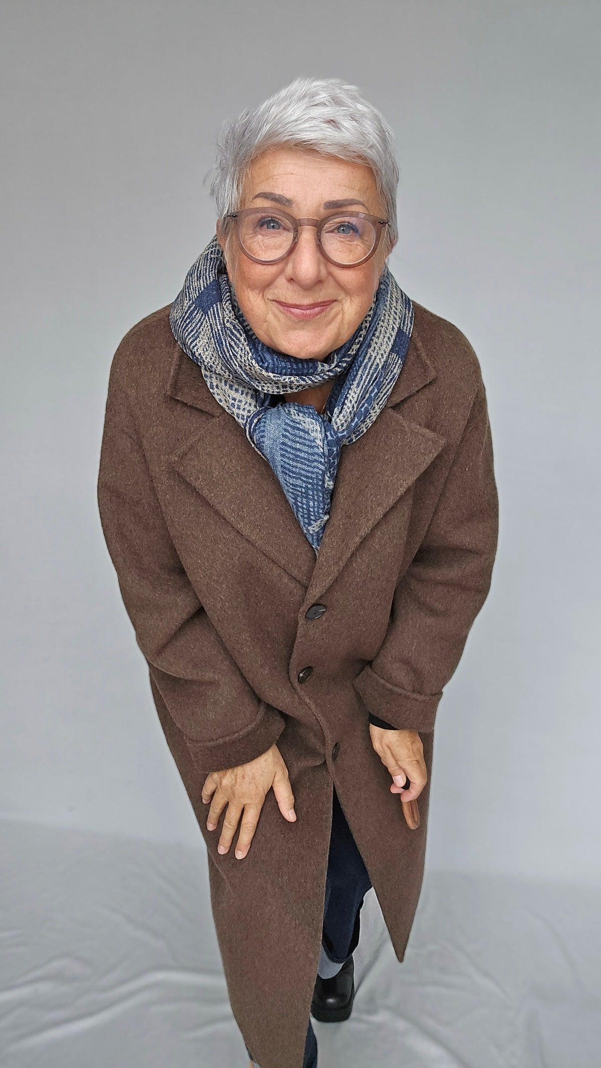 Cero Etage Kåpe Etage- Wool Coat Long kunstkolonialen
