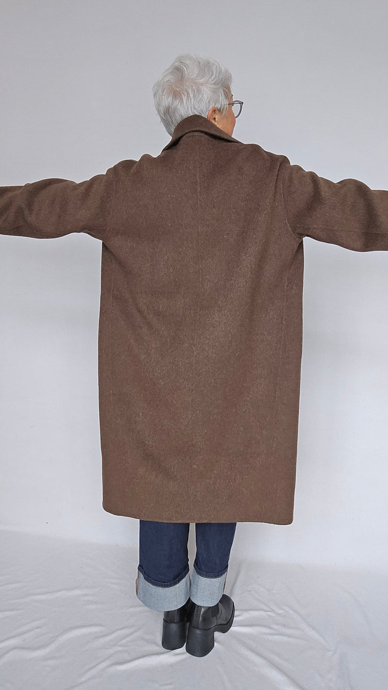 Cero Etage Kåpe Etage- Wool Coat Long kunstkolonialen