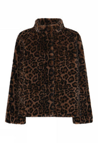Cero Etage Kåpe S Etage- Fake Fur Jacket Leopard kunstkolonialen