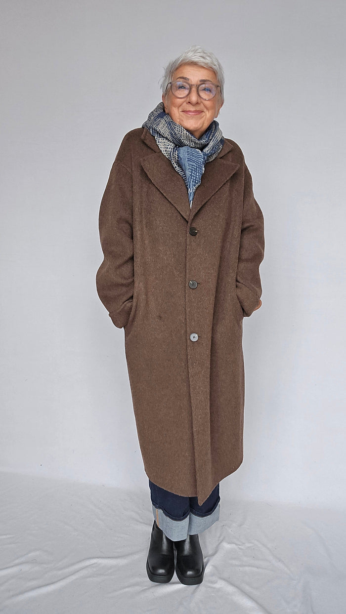 Cero Etage Kåpe S Etage- Wool Coat Long kunstkolonialen