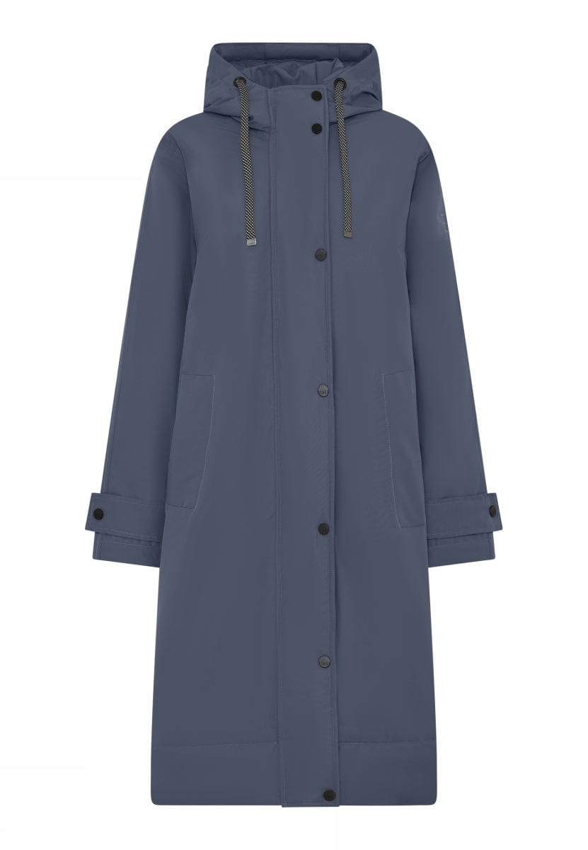 Cero Etage Regnjakke 36 / Winter Blue Cero Etage- Recycle Magic Rain Jacket LANG kunstkolonialen