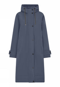 Cero Etage Regnjakke 36 / Winter Blue Cero Etage- Recycle Magic Rain Jacket LANG kunstkolonialen