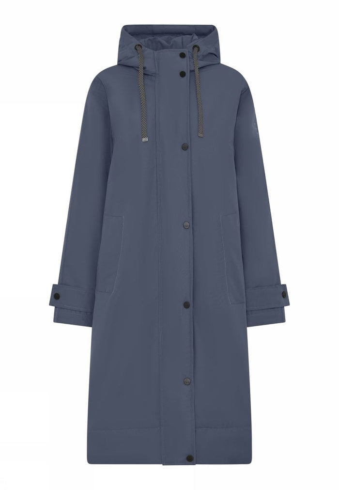 Cero Etage Regnjakke 36 / Winter Blue Cero Etage- Recycle Magic Rain Jacket LANG kunstkolonialen
