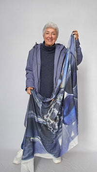 Cero Etage Regnjakke Cero Etage- Recycle Magic Rain Jacket LANG kunstkolonialen