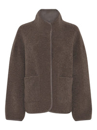 Cero Etage Teddy jakke Dark Taupe / S Etage – Teddy vendbar jakke kunstkolonialen
