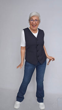 Cero Etage Vest 34 / Dk. Navy Cero Etage- Vest kunstkolonialen