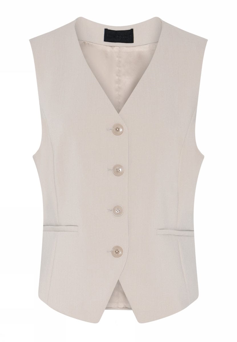 Cero Etage Vest 36 / Sand Melange Cero Etage- Vest kunstkolonialen