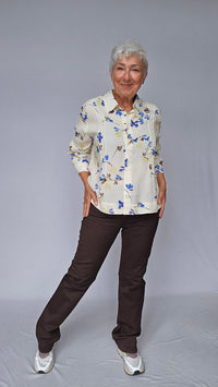 CRO Bukse 34 / Dark Brown CRO- Magic fit flared leg 82 cm kunstkolonialen