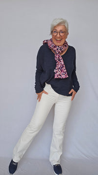 CRO Bukse 34 / Ecru CRO- Magic fit flared leg 82 cm kunstkolonialen