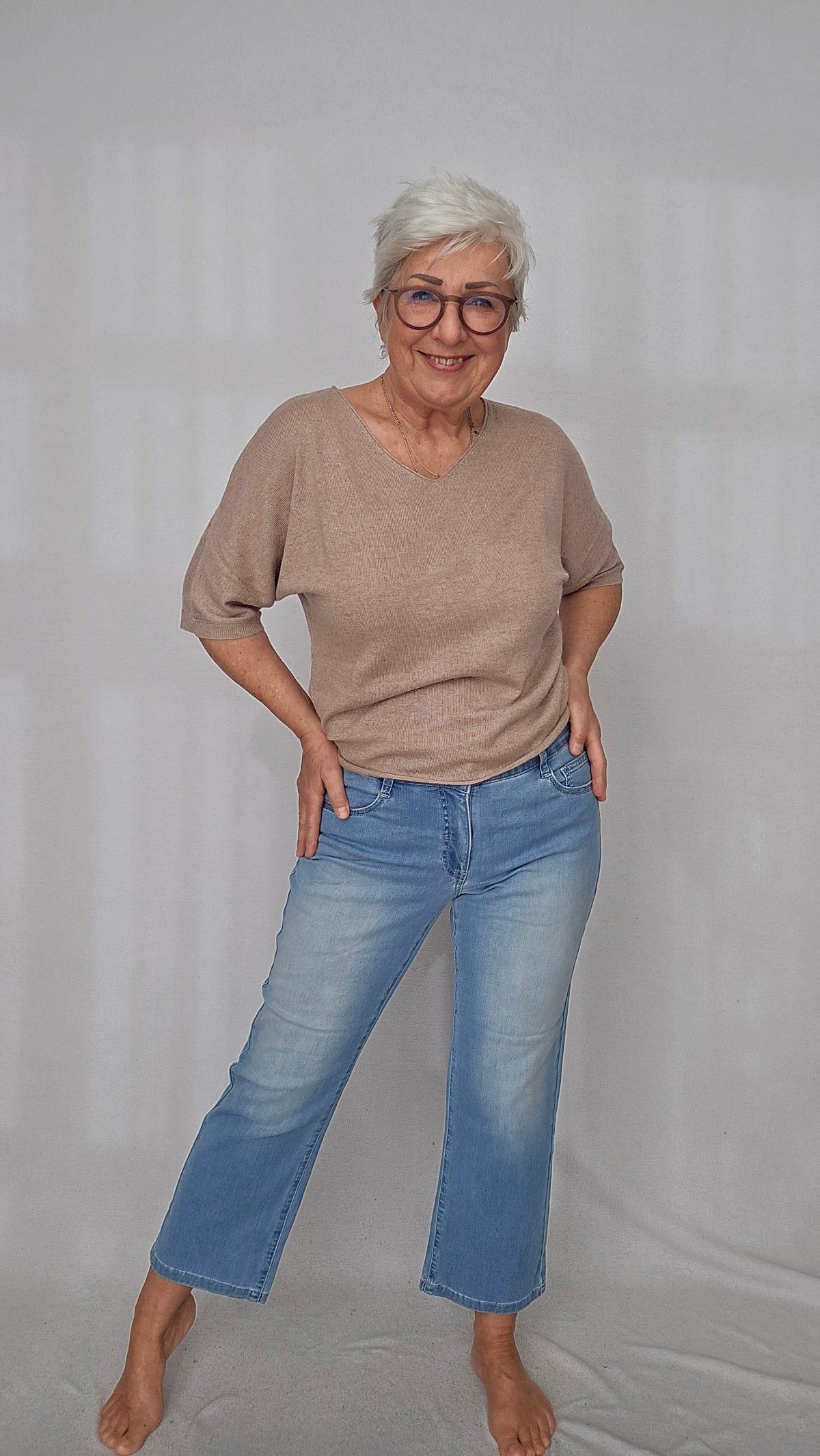 CRO Bukse 34 / Lys denim CRO- Kick flared denim bukse kunstkolonialen