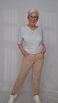 CRO Bukse 34 / Sand CRO- Kick flared cordbukse kunstkolonialen