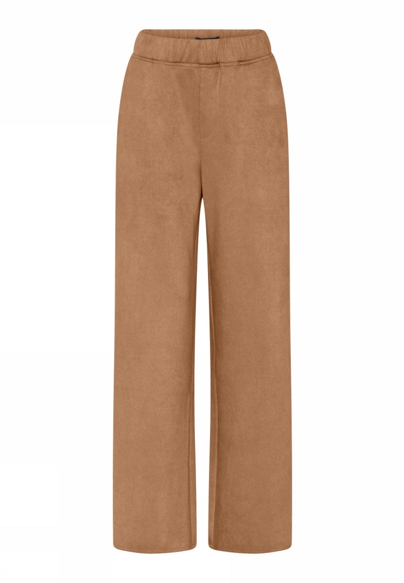 CRO Bukse 36 / Camel CRO- Bukse i semsket look kunstkolonialen