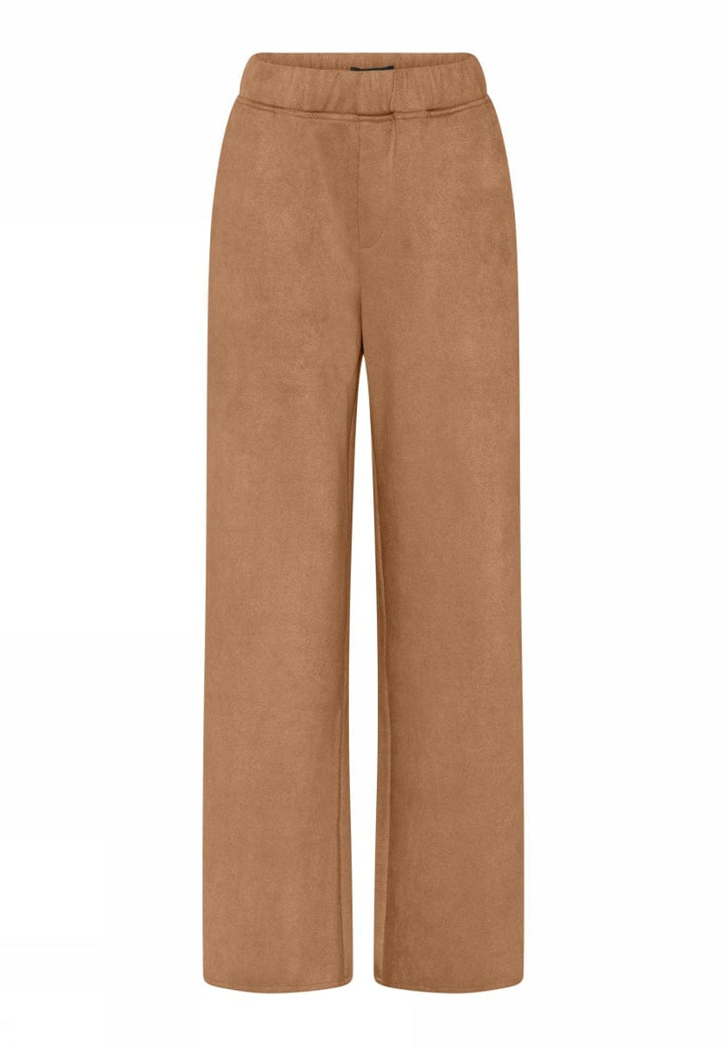 CRO Bukse 36 / Camel CRO- Bukse i semsket look kunstkolonialen