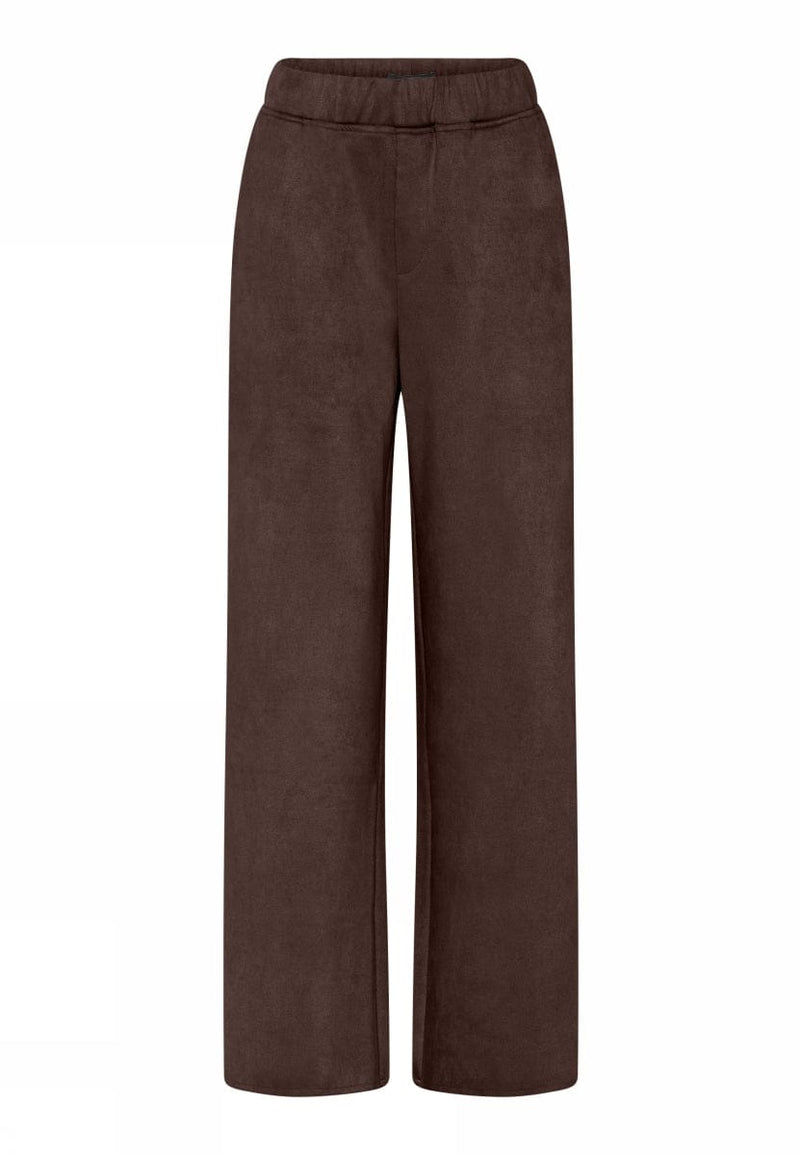 CRO Bukse 36 / Dark Brown CRO- Bukse i semsket look kunstkolonialen