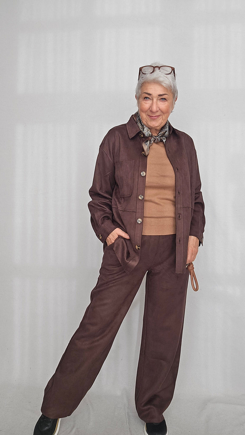 CRO Bukse CRO- Bukse i semsket look kunstkolonialen