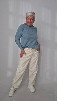 CRO Bukse CRO- Carla barrel bukse i babycord kunstkolonialen