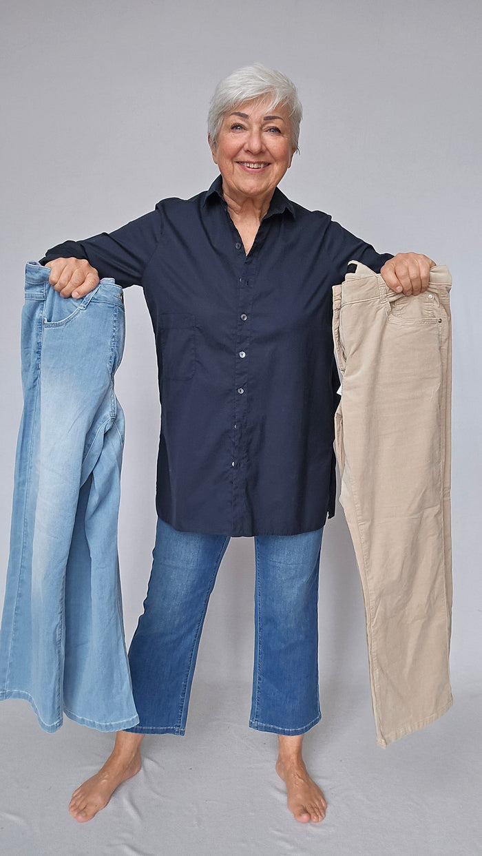 CRO Bukse CRO- Kick flared denim bukse kunstkolonialen