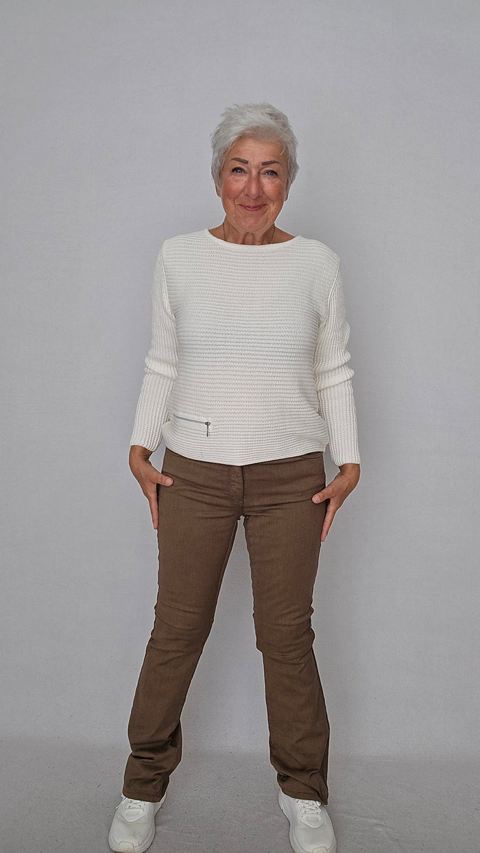 CRO Bukse CRO- Magic fit flared leg 82 cm kunstkolonialen