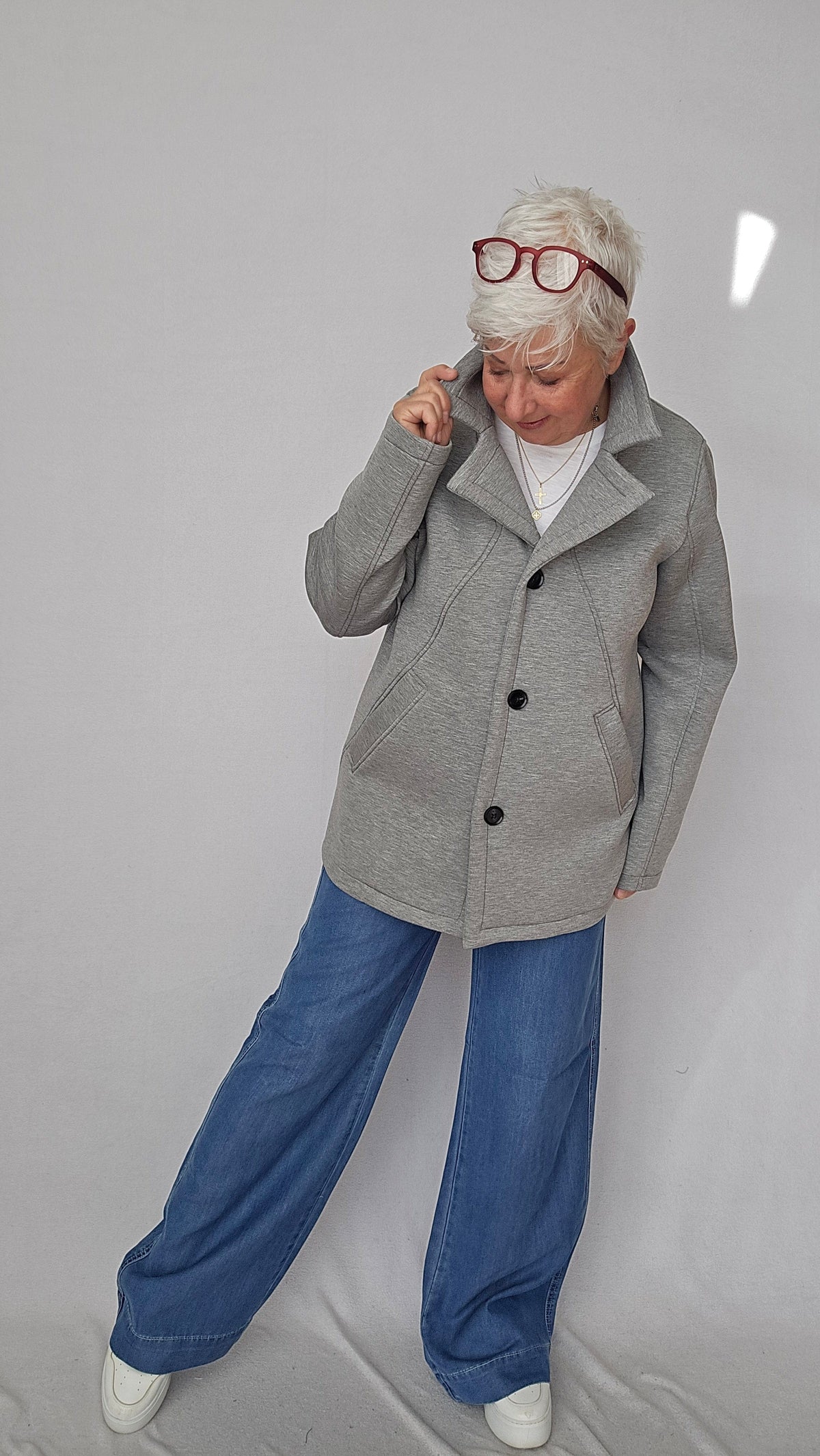 CRO Bukse CRO- Wide pants i Lyocell kunstkolonialen