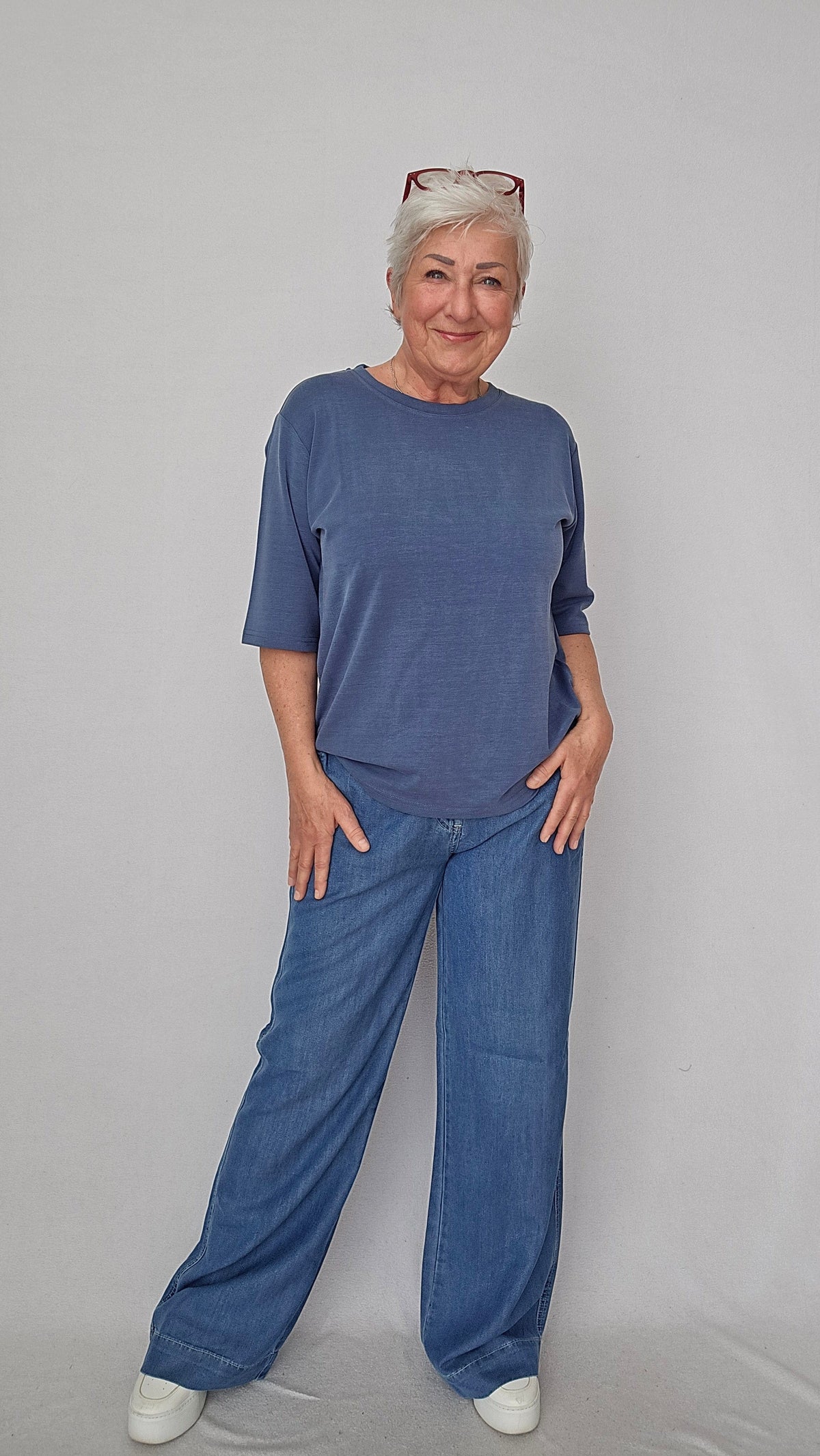 CRO Bukse CRO- Wide pants i Lyocell kunstkolonialen