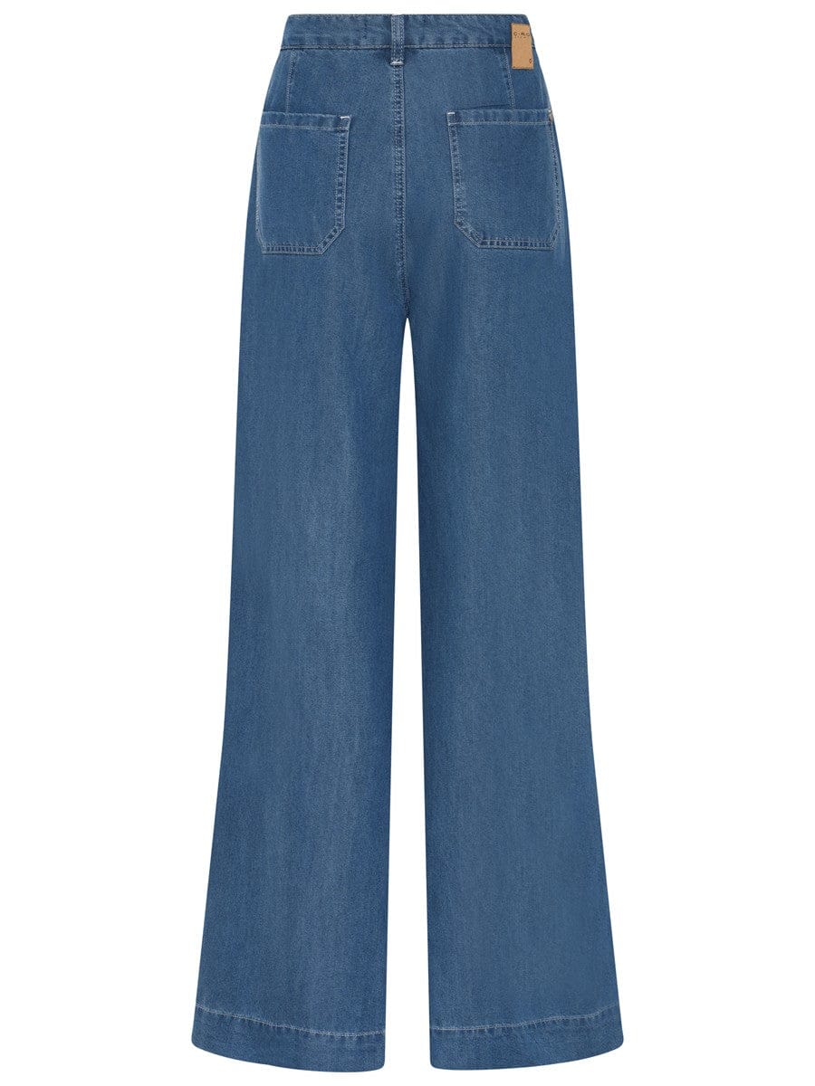 CRO Bukse CRO- Wide pants i Lyocell kunstkolonialen