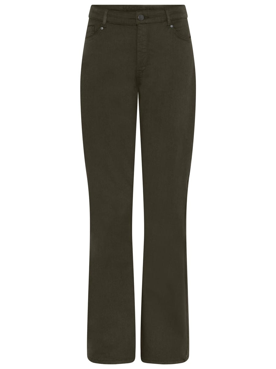 CRO Bukse Dark Olive / 34 CRO- Magic fit flared leg 82 cm kunstkolonialen