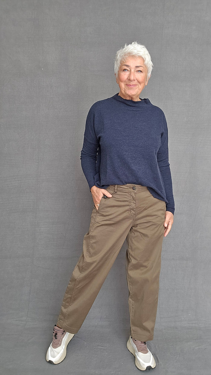 CRO Bukser Army / 34 Cero – Barrel pants i bomull kunstkolonialen