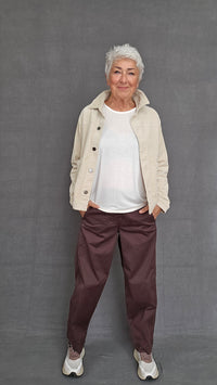 CRO Bukser Brown / 34 Cero – Barrel pants i bomull kunstkolonialen