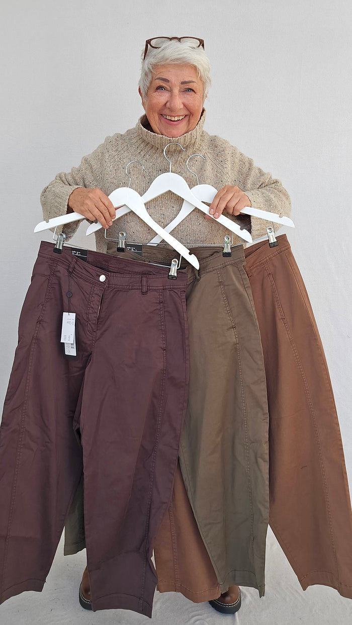 CRO Bukser Cero – Barrel pants i bomull kunstkolonialen