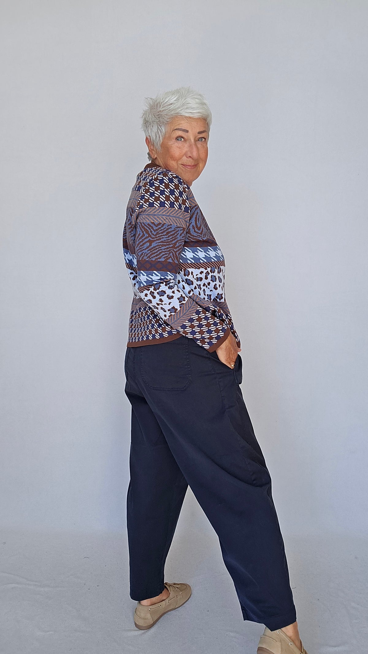CRO Bukser CRO- Barrel pants i bomull kunstkolonialen