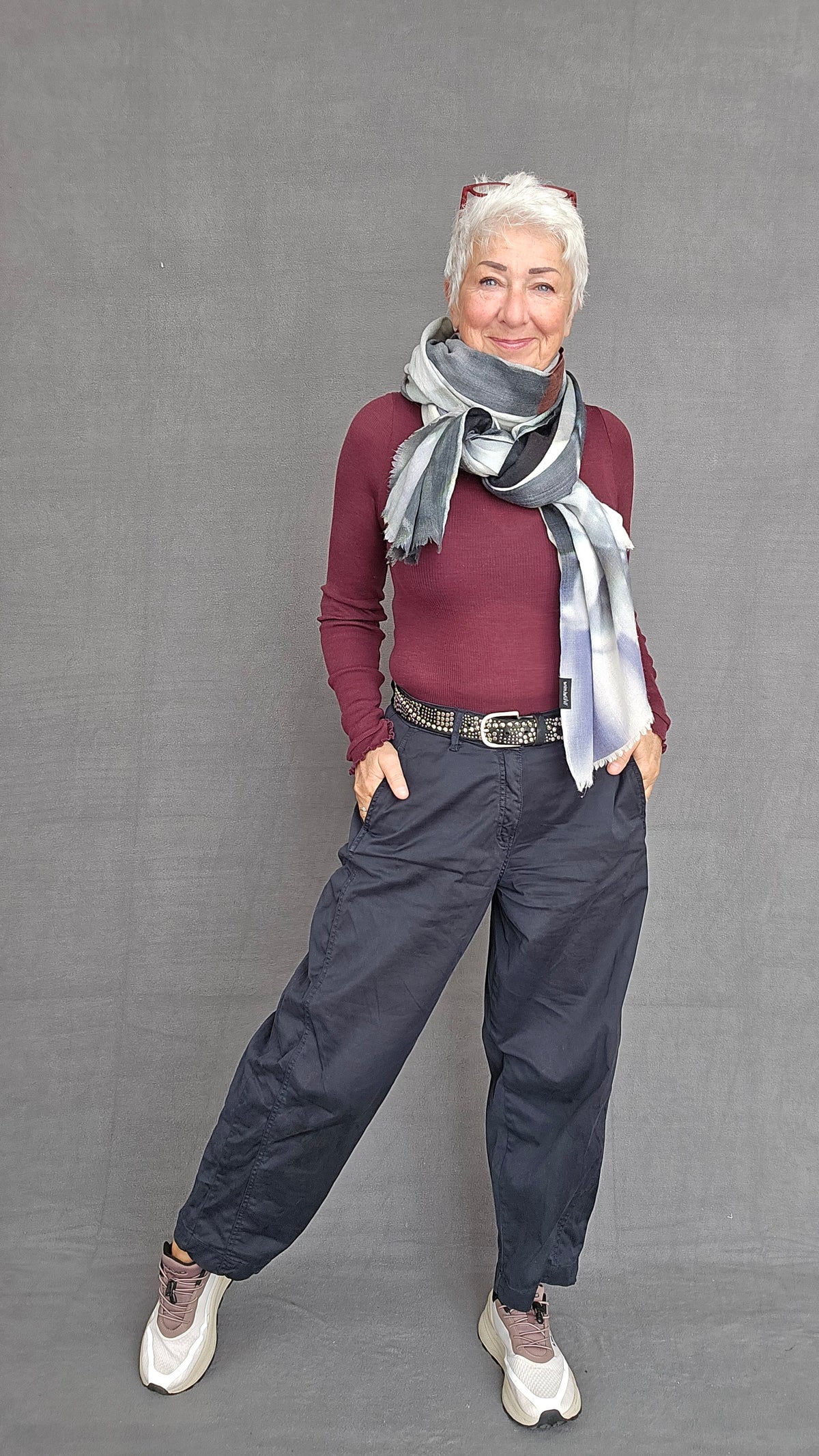 CRO Bukser Marine blue / 36 Cero – Barrel pants i bomull kunstkolonialen