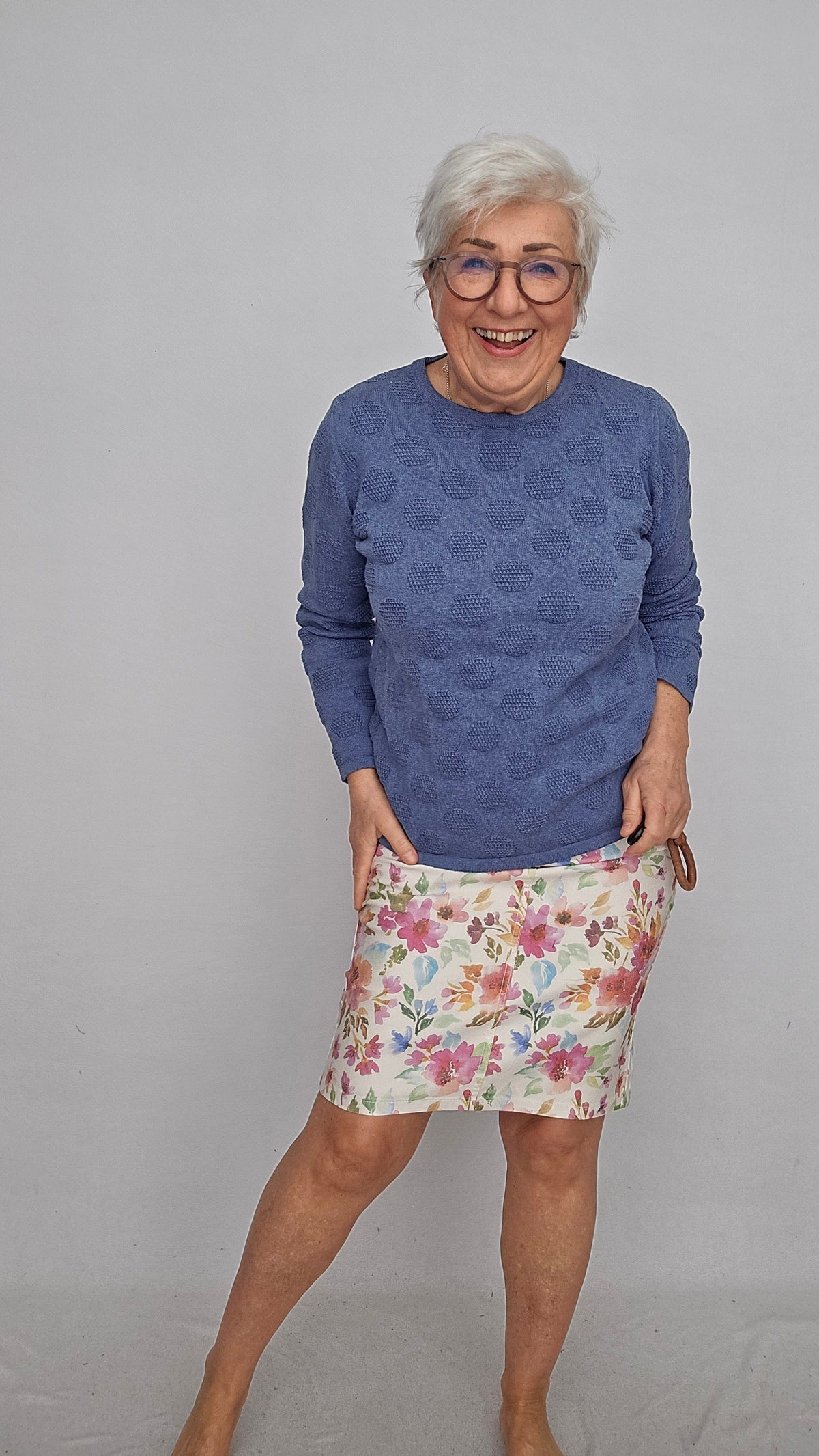 CRO Skjørt CRO- Ina skjørt m/blomsterprint kunstkolonialen