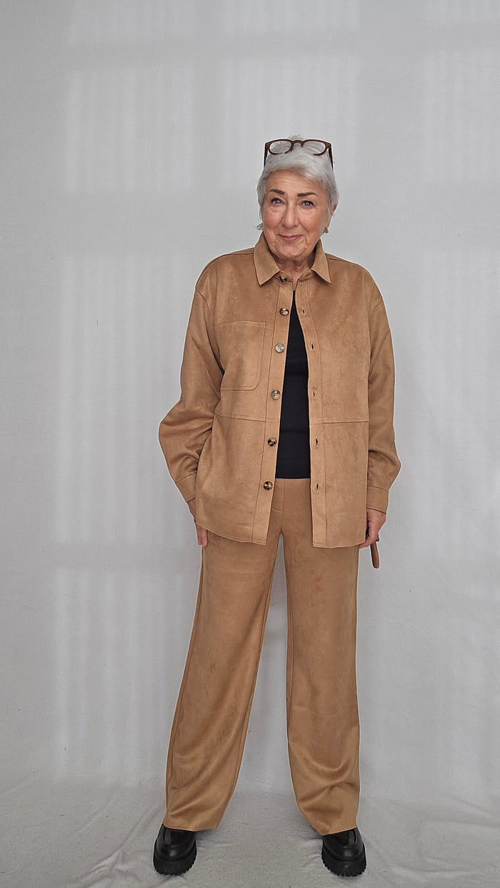 CRO Skjorte CRO- Skjorte i semsket look kunstkolonialen