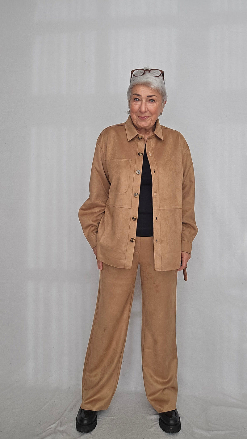 CRO Skjorte CRO- Skjorte i semsket look kunstkolonialen