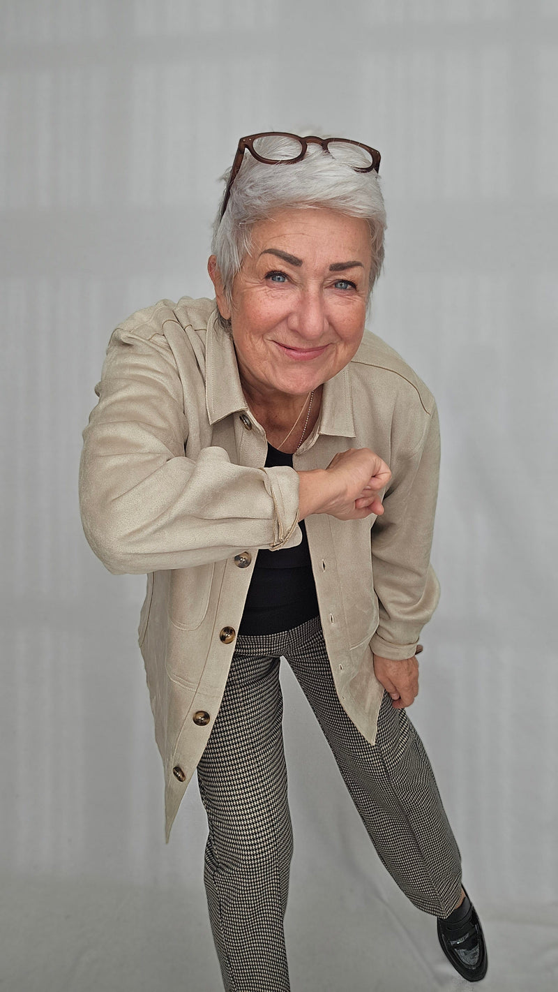 CRO Skjorte CRO- Skjorte i semsket look kunstkolonialen