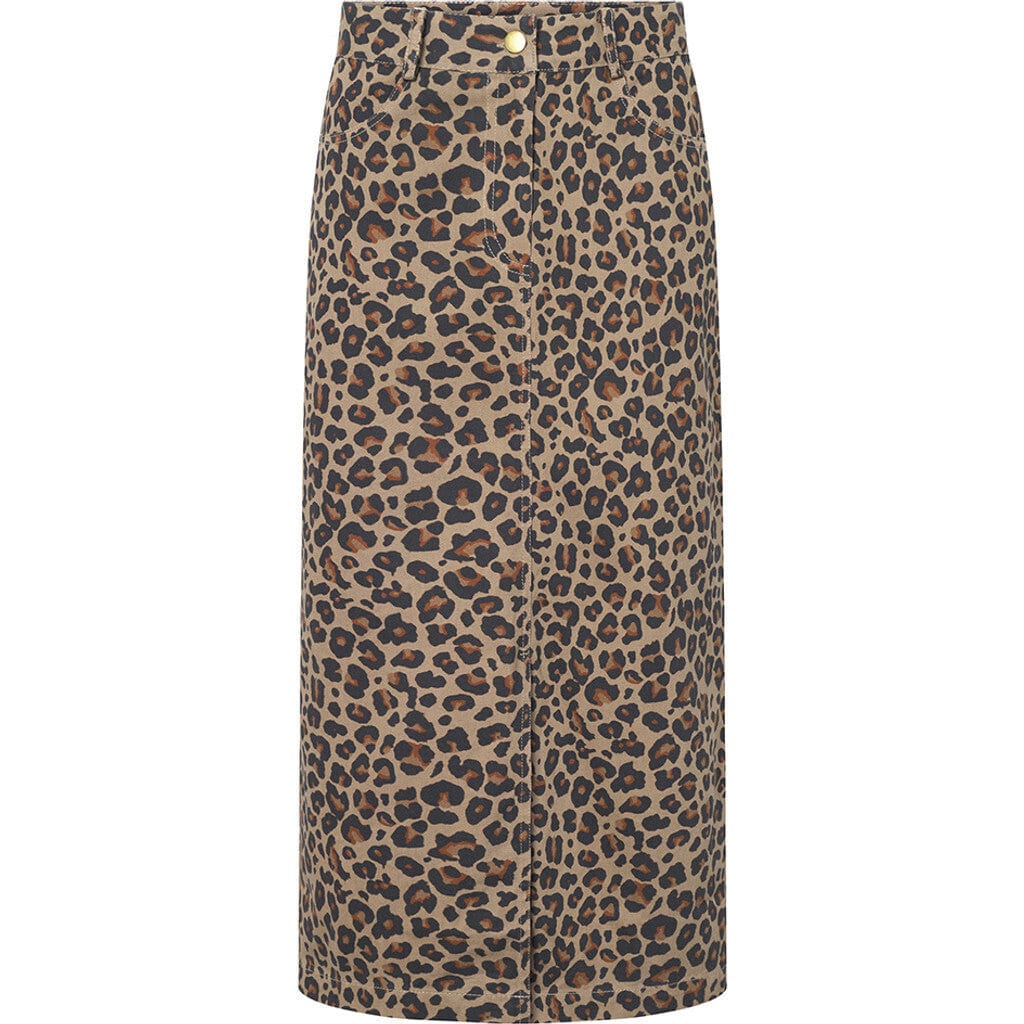 Depeche Skjørt Depeche- Jane Pencil Skirt i Leopardprint kunstkolonialen