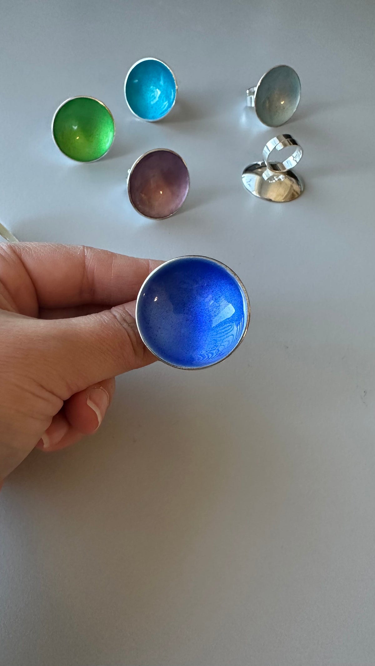 Embla Smykker Ring Embla Smykker- Boble ring gigant- (34mm i diam) kunstkolonialen