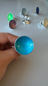 Embla Smykker Ring Embla Smykker- Boble ring gigant- (34mm i diam) kunstkolonialen