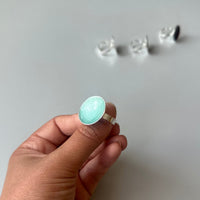 Embla Smykker Ring Lys Aqua Embla Smykker- Boble ring stor- i forskjellige farger (23mm i diam) kunstkolonialen