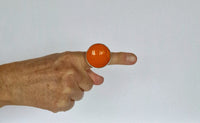 Embla Smykker Ring Oransje Embla Smykker- Boble ring gigant- i forskjellige farger (34mm i diam) kunstkolonialen