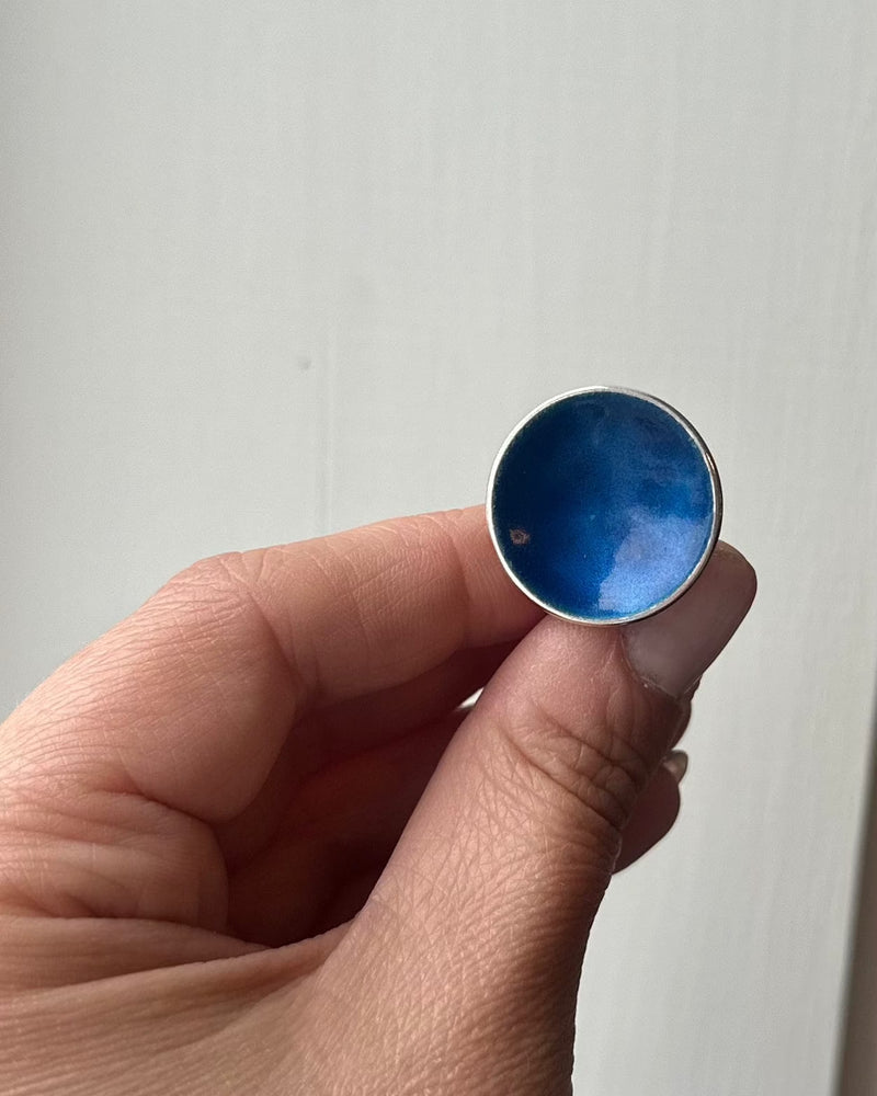 Embla Smykker Ring Petrol Embla Smykker- Boble ring stor- i forskjellige farger (23mm i diam) kunstkolonialen