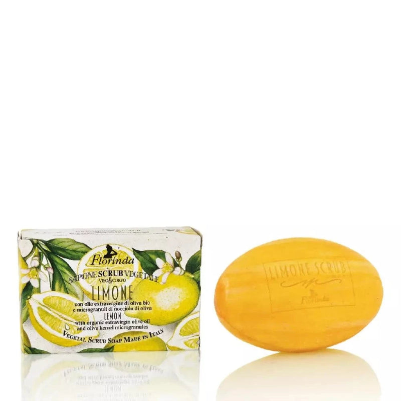 Florinda Såper Florinda- Sapone scrub limone/Skrubb såpe lemon 200g kunstkolonialen