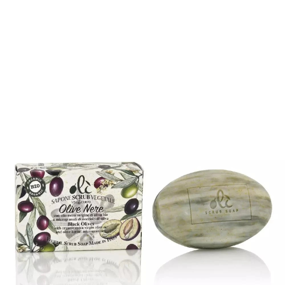 Florinda Såper Florinda- Sapone scrub olive nere oli/skrubb såpe svart olivenolje 200g kunstkolonialen
