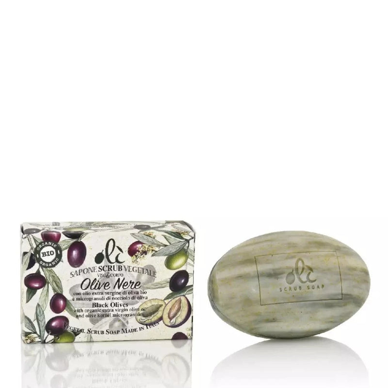 Florinda Såper Florinda- Sapone scrub olive nere oli/skrubb såpe svart olivenolje 200g kunstkolonialen