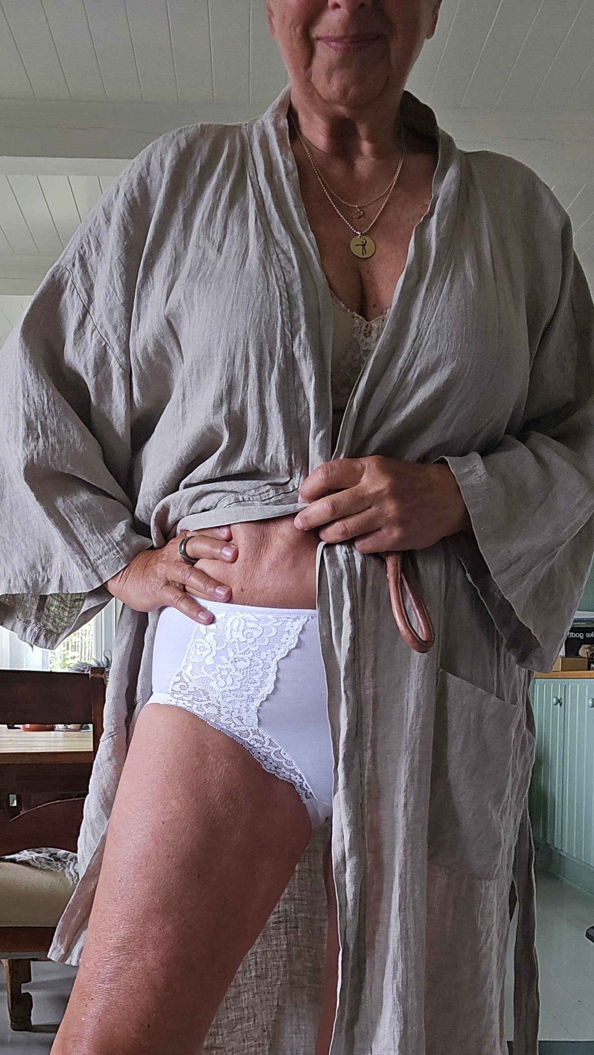 Janira Truser Hvit / M Janira- Carey Lace Cotton Band Truse kunstkolonialen