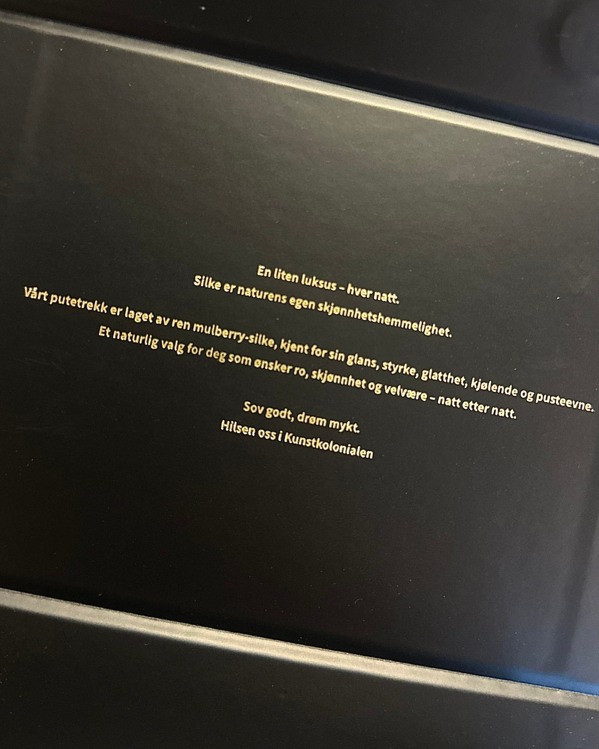 Kunstkolonialen Putetrekk Kunstkolonialen- Putetrekk i 100 % Mulberry Silke (champagne kommer 12 desember) kunstkolonialen