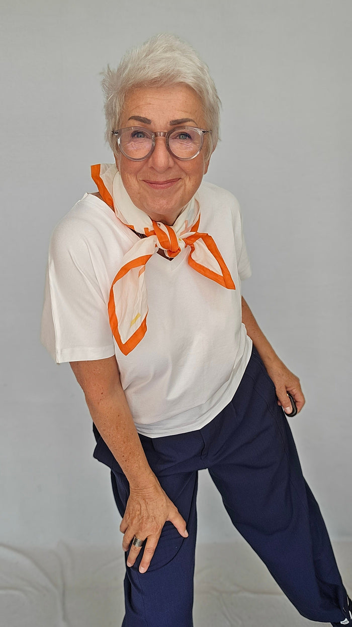 Kunstkolonialen Skjerf Orange Kunstkolonialen- Jubileumsskjerf kunstkolonialen
