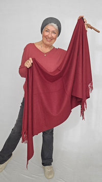 Kvitfjell Handbags Skjerf Burgunder Kvitfjell- Cashmereskjerf i mange fine farger kunstkolonialen